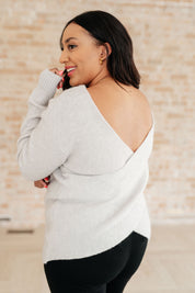 Sew In Love Cross Over Long Sleeve Knit Top