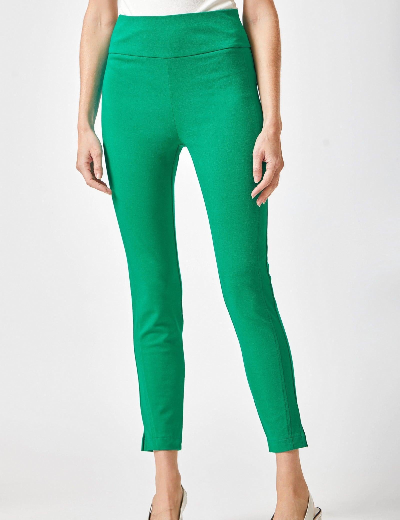 Kelly Green Small Magic Skinny High Rise Pants | Pants Daverri Fashions