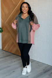 Message Me Back Color Block Hoodie | Tops Daverri Fashions
