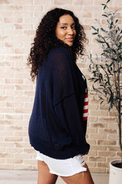 Oh Say Can You See Lightweight Pullover XL | Tops Daverri Fashions