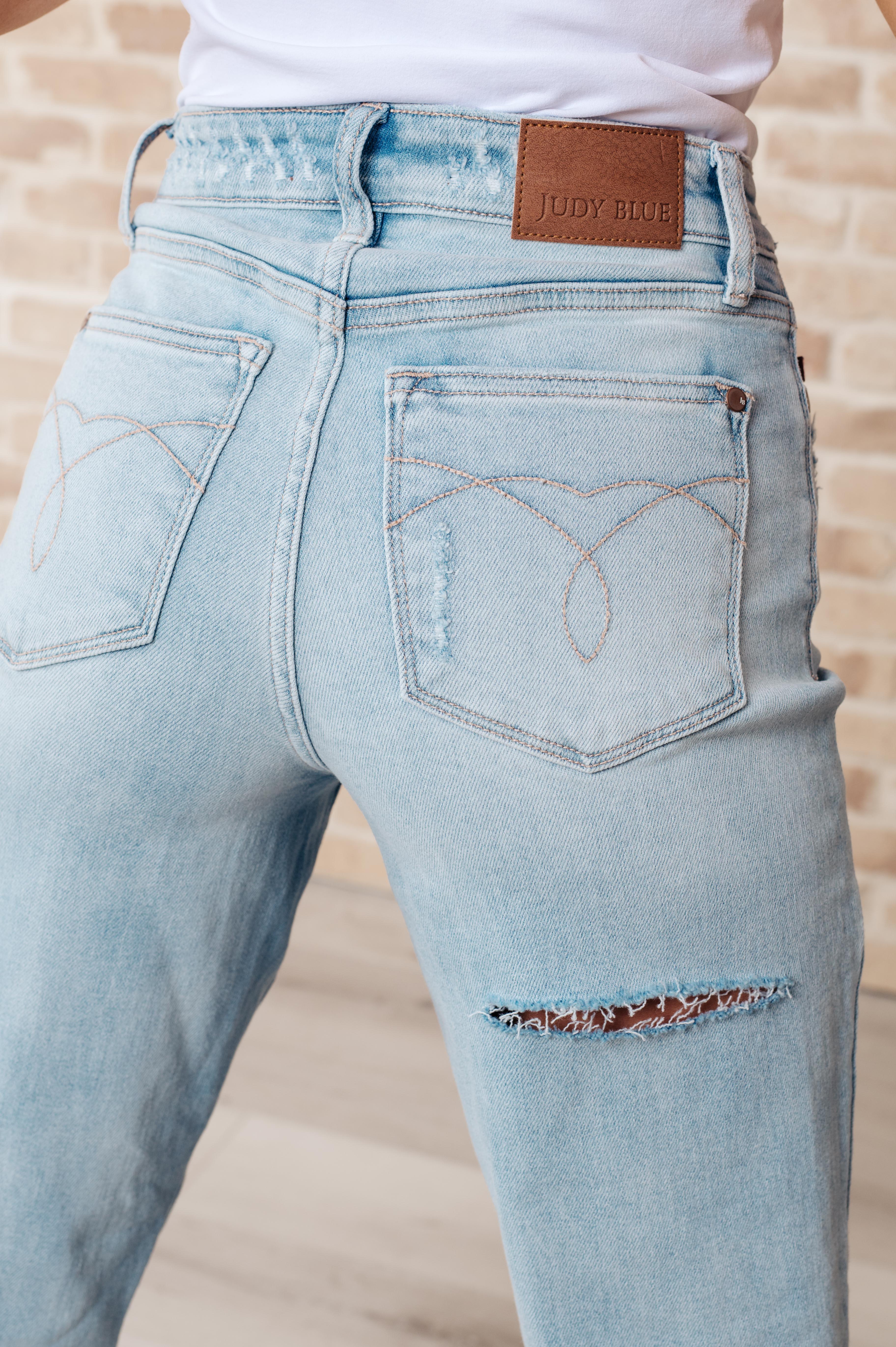 Judy Blue High Rise 90's Straight Jeans | Jeans Daverri Fashions