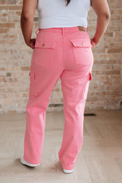 Judy Blue Pink High Rise Cargo Jeans | Jeans Daverri Fashions