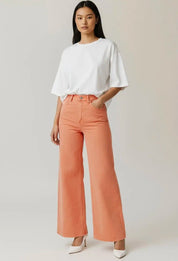 Wide Leg High Waist Jeans | Jeans Daverri Fashions