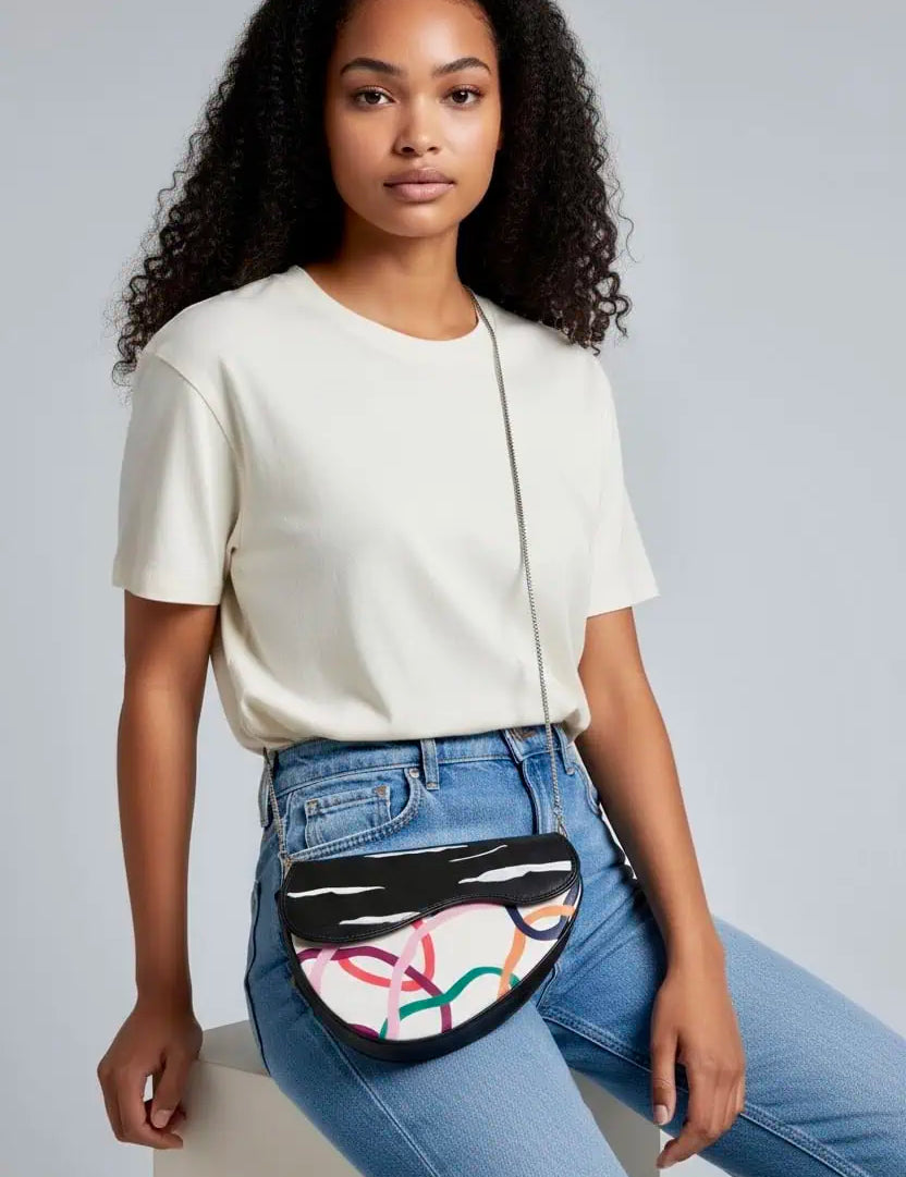 Chelsea Chain Strap Saddle Bag | Handbags Daverri Fashions