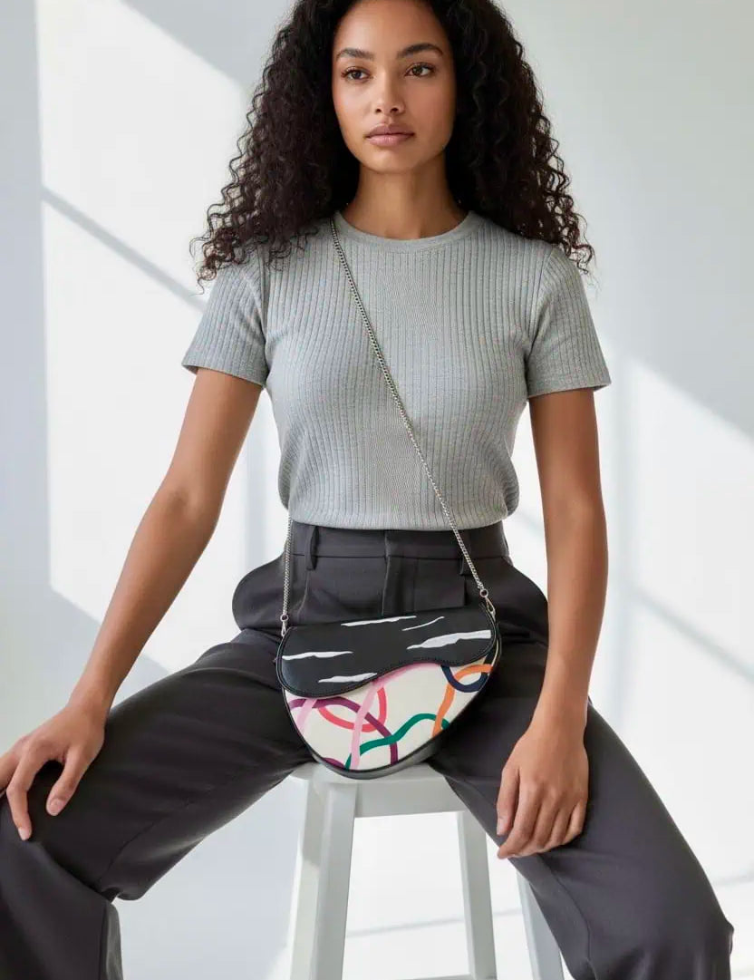 Chelsea Chain Strap Saddle Bag | Handbags Daverri Fashions
