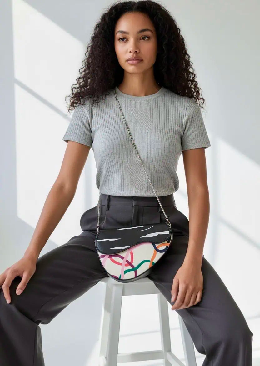 Chelsea Chain Strap Saddle Bag | Handbags Daverri Fashions