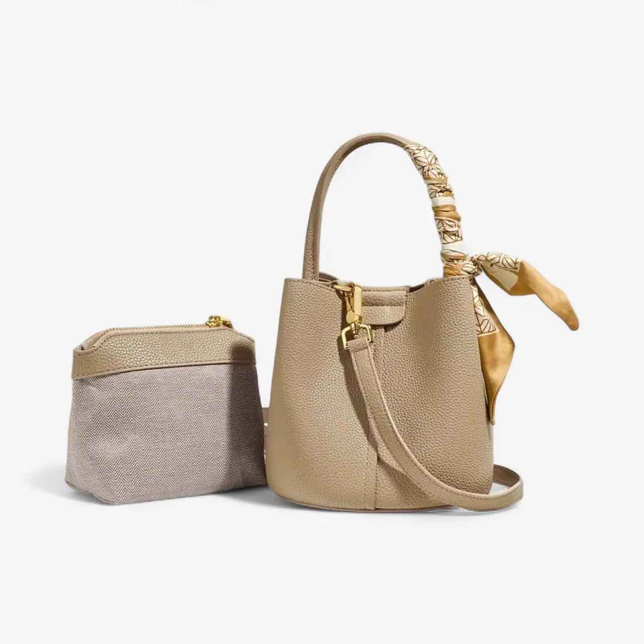 Bria Genuine Leather Bucket Bag | Handbags Daverri Fashions