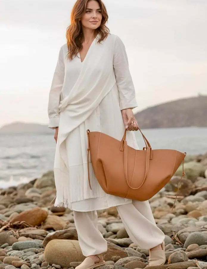 Vegan Leather Tote Bag | Tote Bags Daverri Fashions