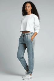 Zenana Acid Wash Fleece Sweatpants with Pockets | Sweatpants Daverri Fashions