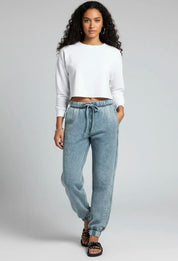Zenana Acid Wash Fleece Sweatpants with Pockets | Sweatpants Daverri Fashions