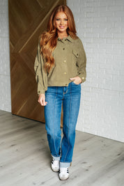 Andree by Unit Corduroy Jacket Olive | Jackets Daverri Fashions