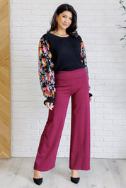 She is the Party Floral Sequins Mesh Sleeve Top | Tops Daverri Fashions