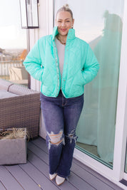 Bibi Mock Neck Puffer Jacket | Jackets Daverri Fashions
