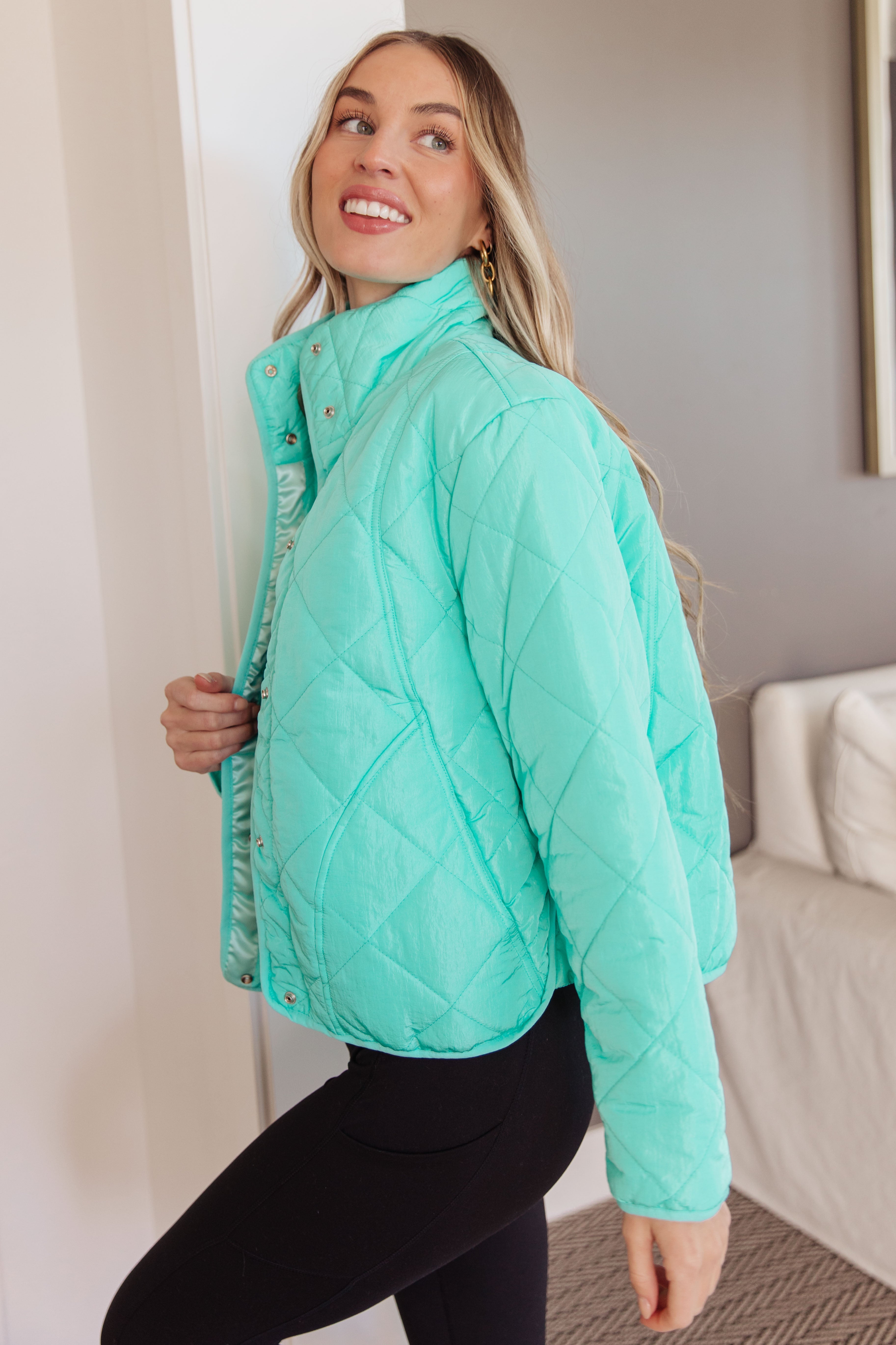 Bibi Mock Neck Puffer Jacket | Jackets Daverri Fashions
