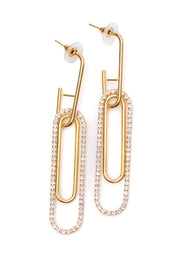 Sonia Link Earrings In Gold | Accessories Daverri Fashions