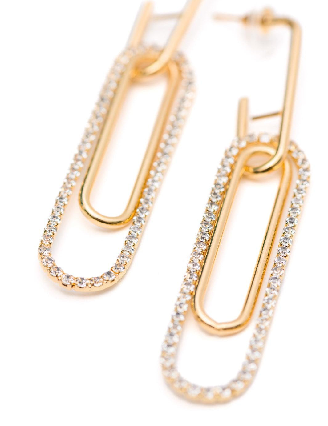 Sonia Link Earrings In Gold | Accessories Daverri Fashions