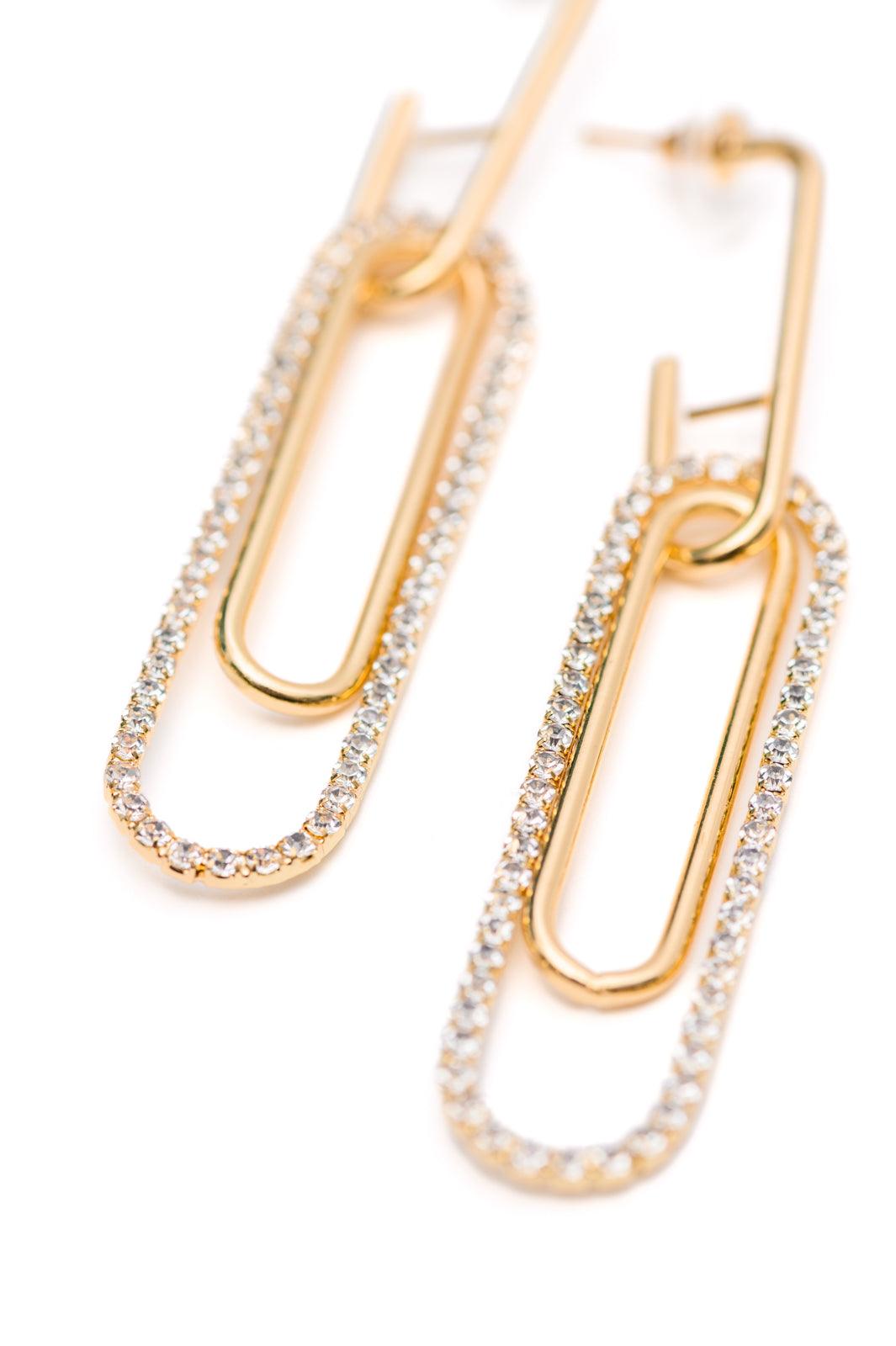 Sonia Link Earrings In Gold | Accessories Daverri Fashions
