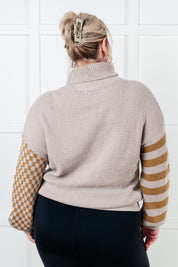 Super Seasonal Patchwork Waffle Knit Sweater | Sweaters Daverri Fashions