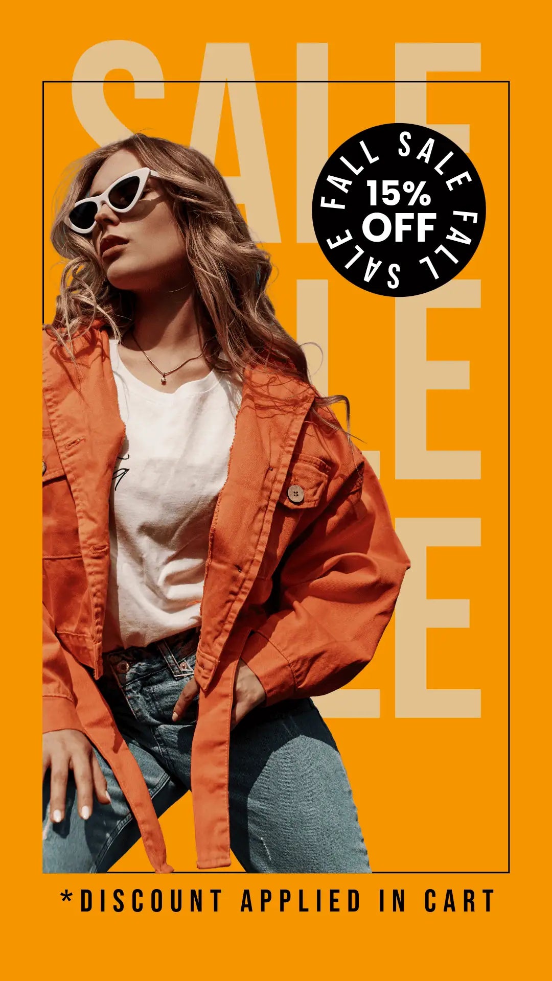 15% off sale promo banner