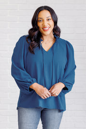 We Believe Keyhole Tie Detail Blouse | Blouses Daverri Fashions