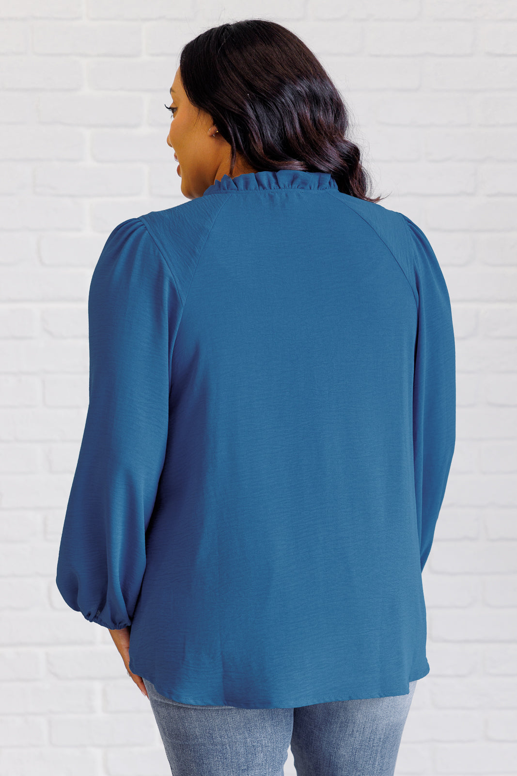 We Believe Keyhole Tie Detail Blouse | Blouses Daverri Fashions