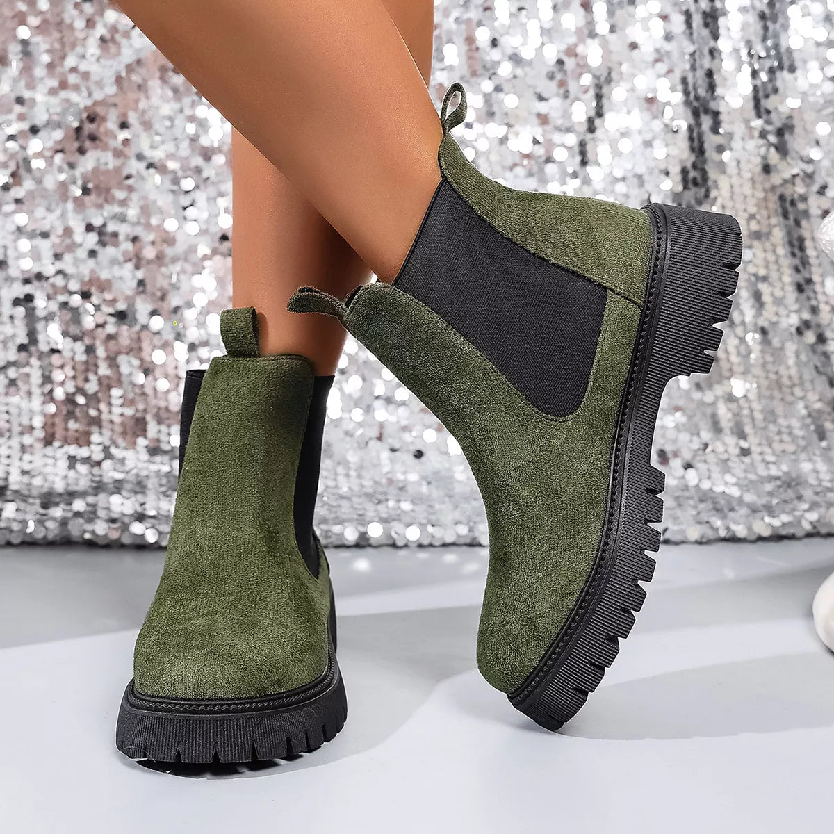 Elastic Side Panels Ankle Boots | Boots Daverri Fashions