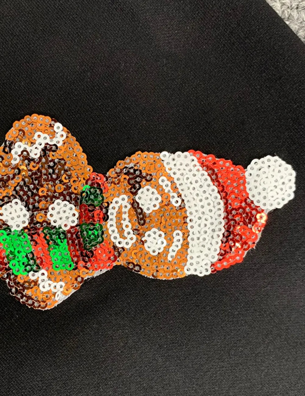 Sequin Gingerbread Man Long Sleeve Sweatshirt | Sweatshirts Daverri Fashions