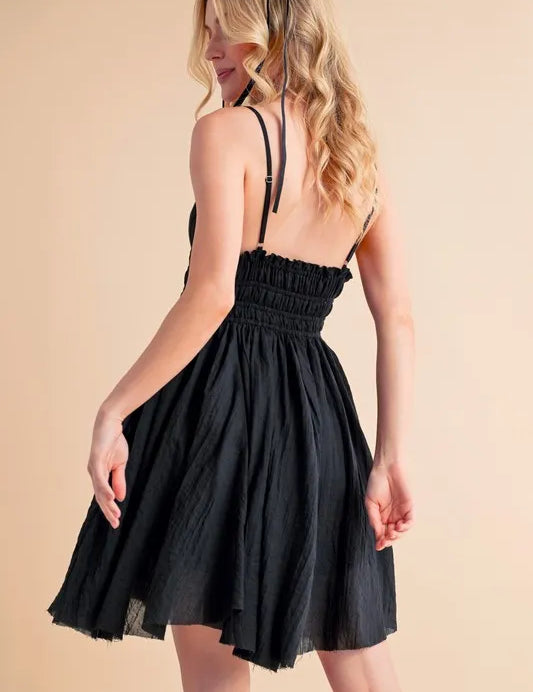 Aemi+Co Lace Detail Mini Cami Dress | Daverri Fashions