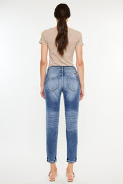Kancan High Rise Distressed Mom Jeans | Jeans Daverri Fashions