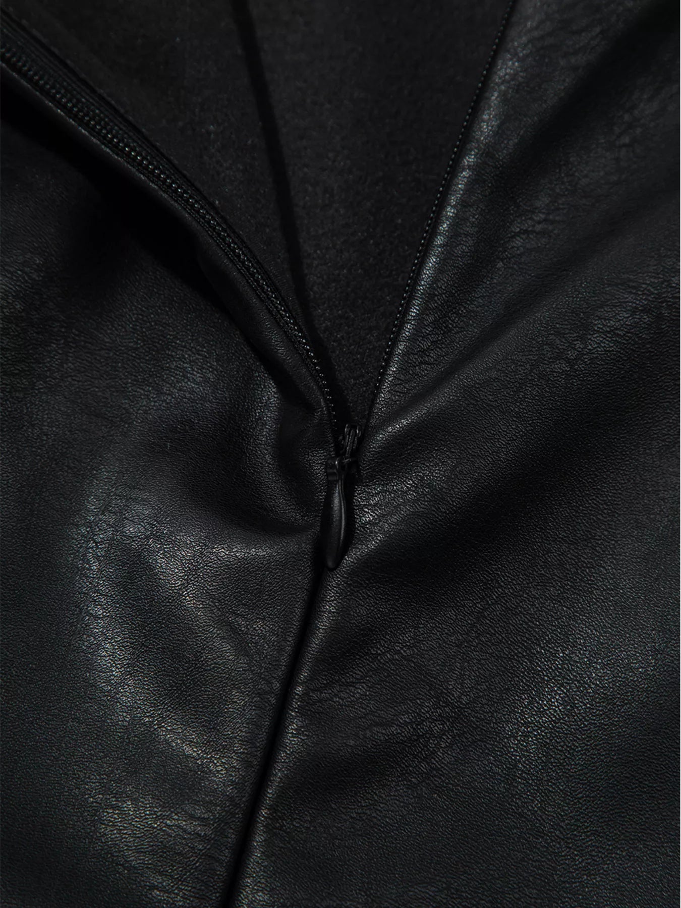 Vegan Leather Sleeveless Mini Dress | Dresses Daverri Fashions