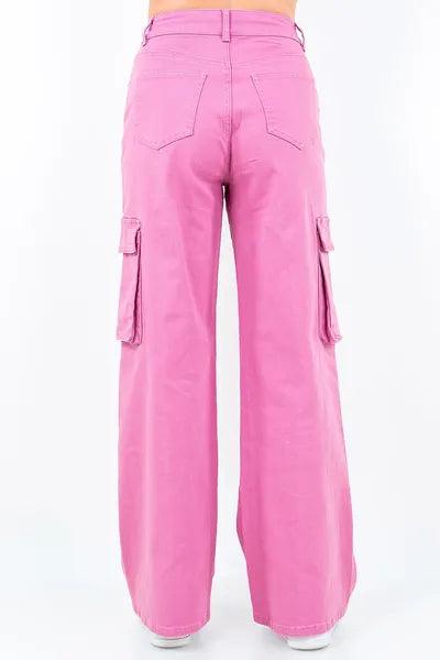 American Bazi Drawstring Wide Leg Cargo Pants | Pants Daverri Fashions