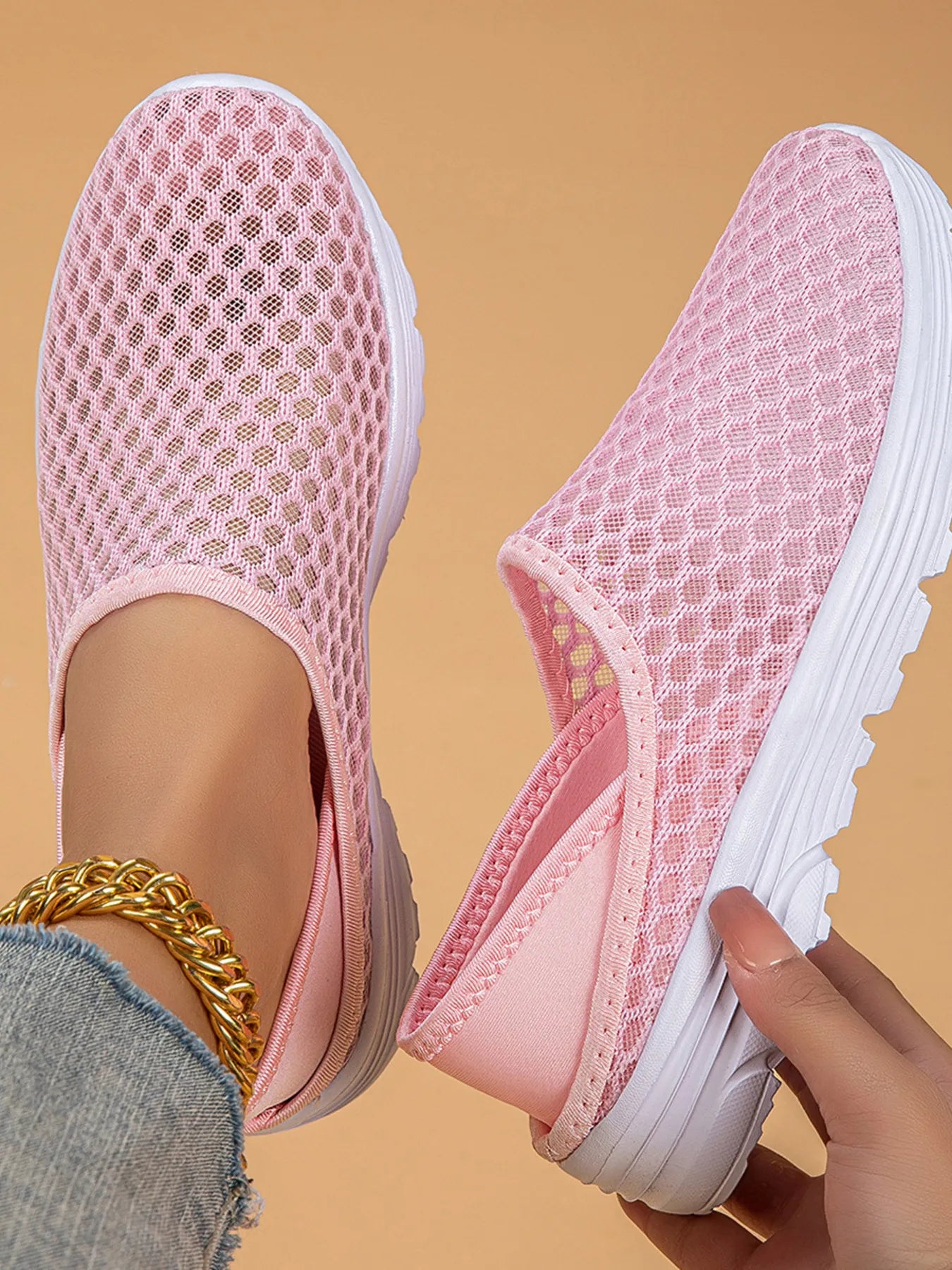 Breathable Mesh Slip-Ons | Sneakers Daverri Fashions