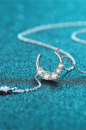 Star & Moon Moissanite Necklace | Necklaces Daverri Fashions