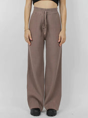 Ribbed Wide Leg Sweater Pants | Bottoms Daverri Fashions