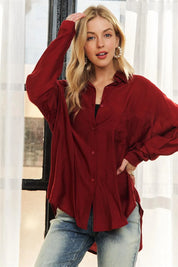 ADORA Button Down Linen Shirt | Daverri Fashions
