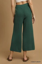 Umgee Textured Knit Wide Leg Pants | Pants Daverri Fashions