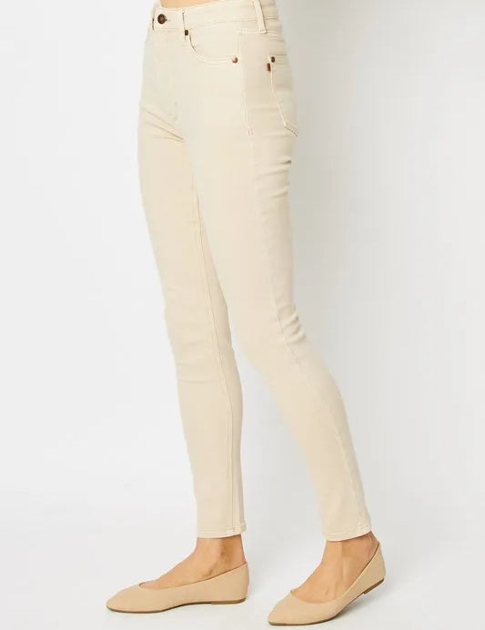 Judy Blue Full Size Garment Dyed Tummy Control Skinny Jeans | Jeans Daverri Fashions