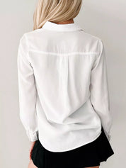 Button-Down Collared Neck Denim Shirt | Shirts Daverri Fashions