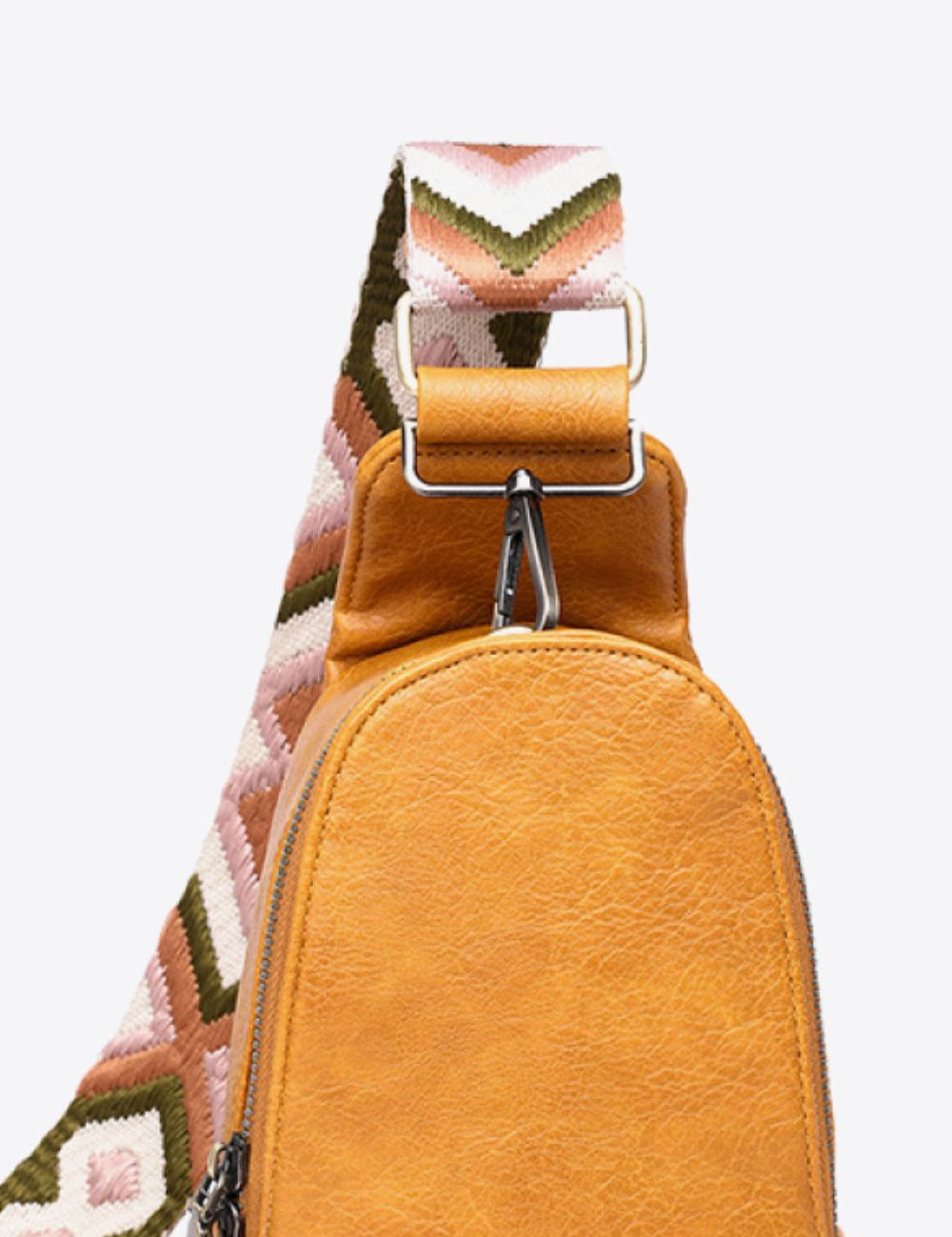 Abstract Pattern Adjustable Strap Vegan Leather Sling Bag | Cross Body Bags Daverri Fashions