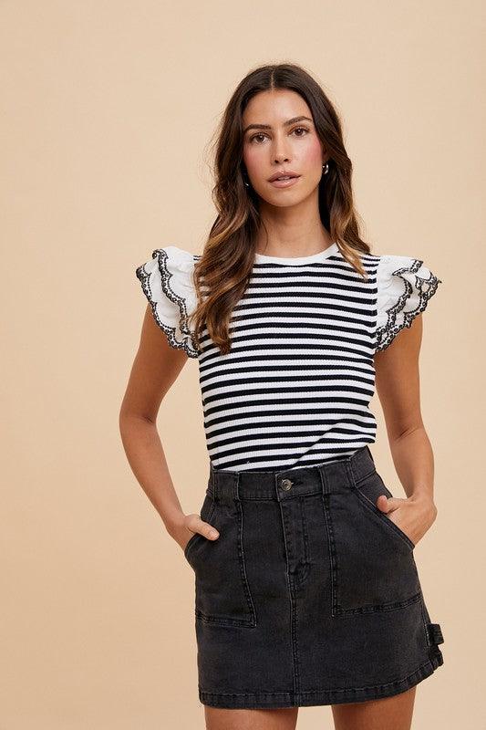 Annie Wear Cargo Denim Mini Skirt | Denim Skirts Daverri Fashions