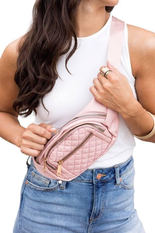 Quilted crossbody sling bag | Handbags Daverri Fashions