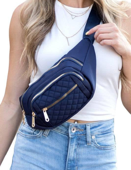 Quilted crossbody sling bag | Handbags Daverri Fashions