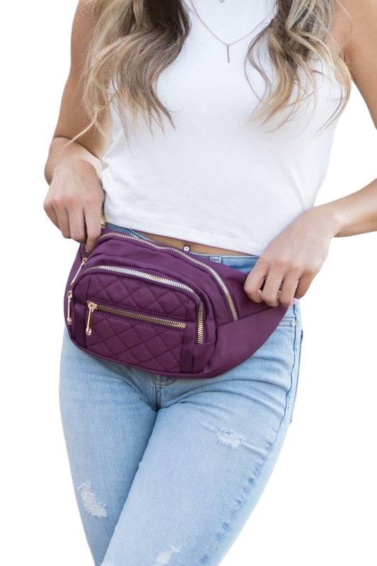 Quilted crossbody sling bag | Handbags Daverri Fashions