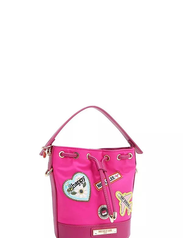 Color Patch Bucket Bag | Handbags Daverri Fashions