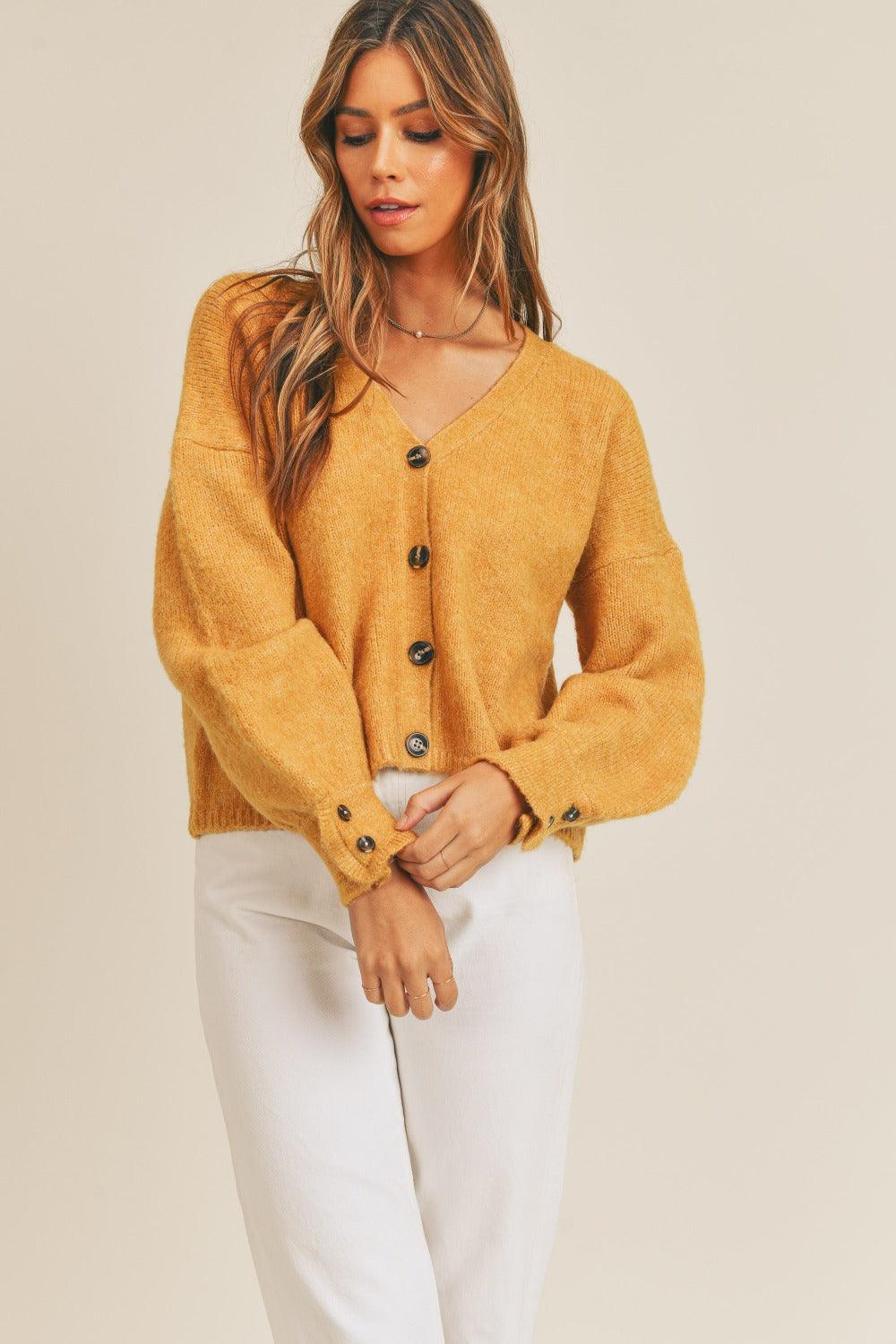 Long Sleeve Button Down Sweater Cardigan | Sweaters Daverri Fashions