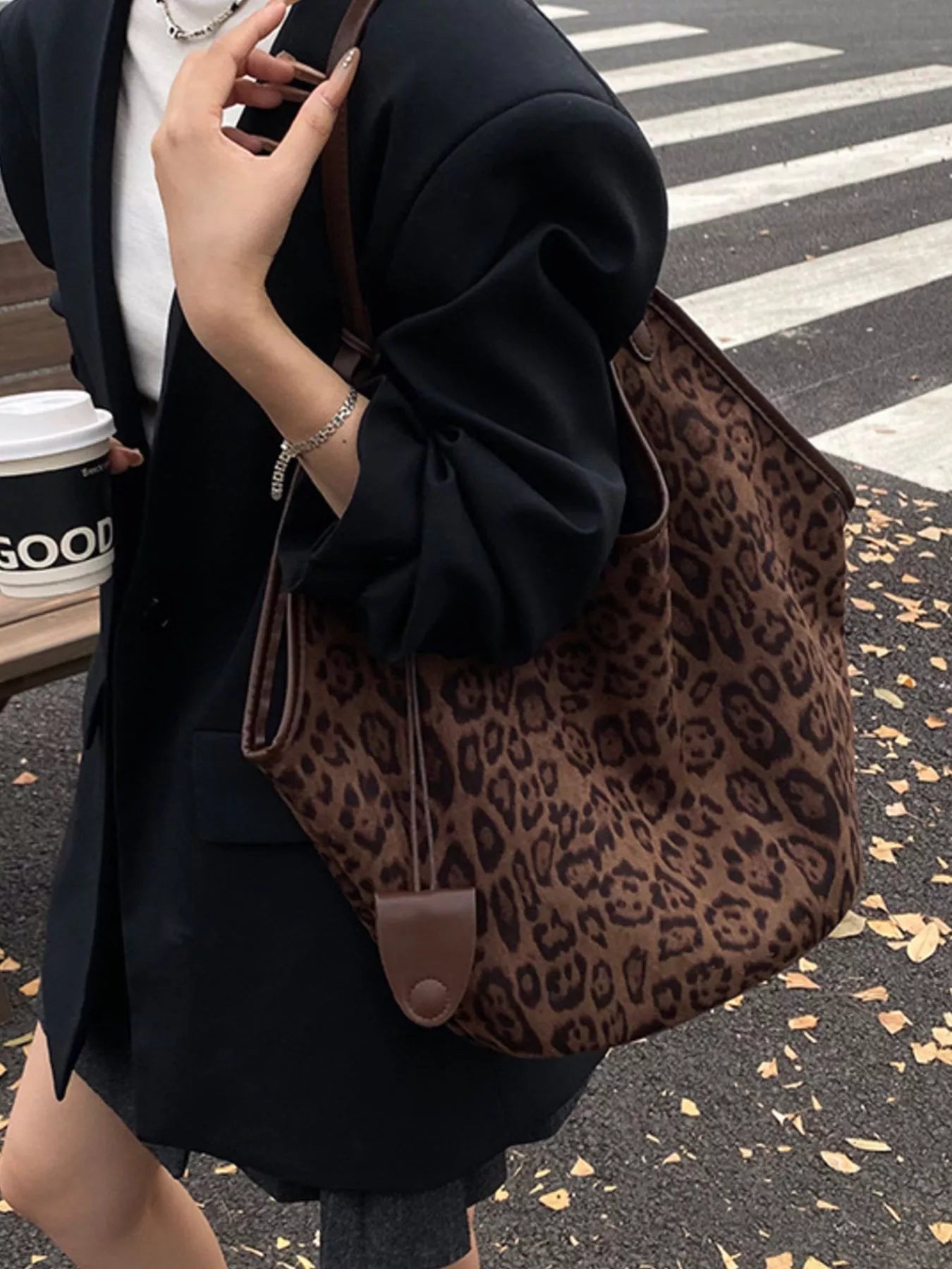Leopard Print Large Tote Bag | Tote Bags Daverri Fashions