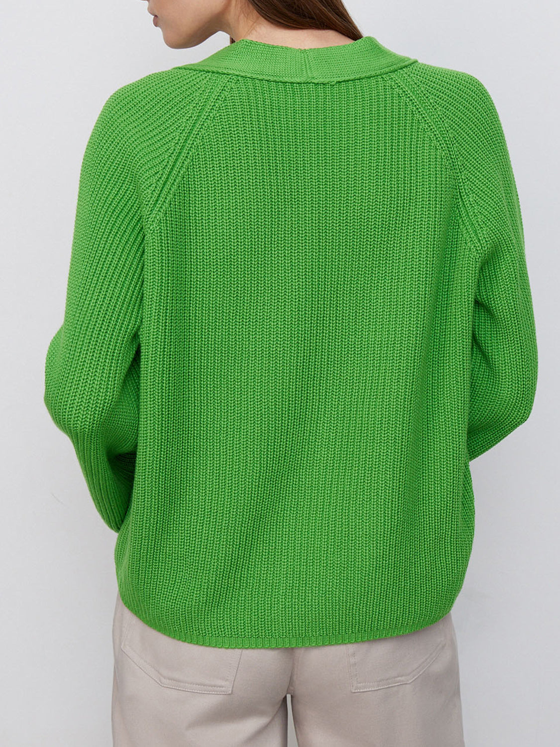Raglan Sleeve Button Down Cardigan | Cardigans Daverri Fashions