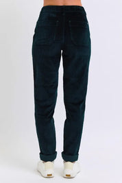 Judy Blue Full Size High Waist Corduroy Cuffed Jogger Plus Size | Daverri Fashions