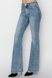 RISEN Full Size Mid Rise Bootcut Jeans | Jeans Daverri Fashions
