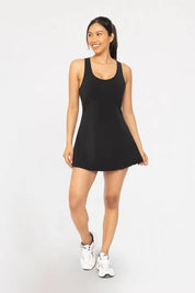 BLACK L MONO B Adjustable Active A-line Dress | Daverri Fashions